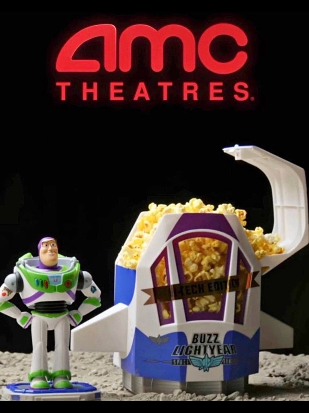 AMC Theatres Buzz lightyear popcorn bucket